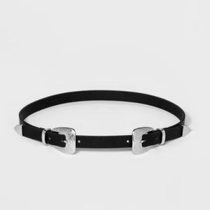 Wild Fable Double Buckle Belt Black